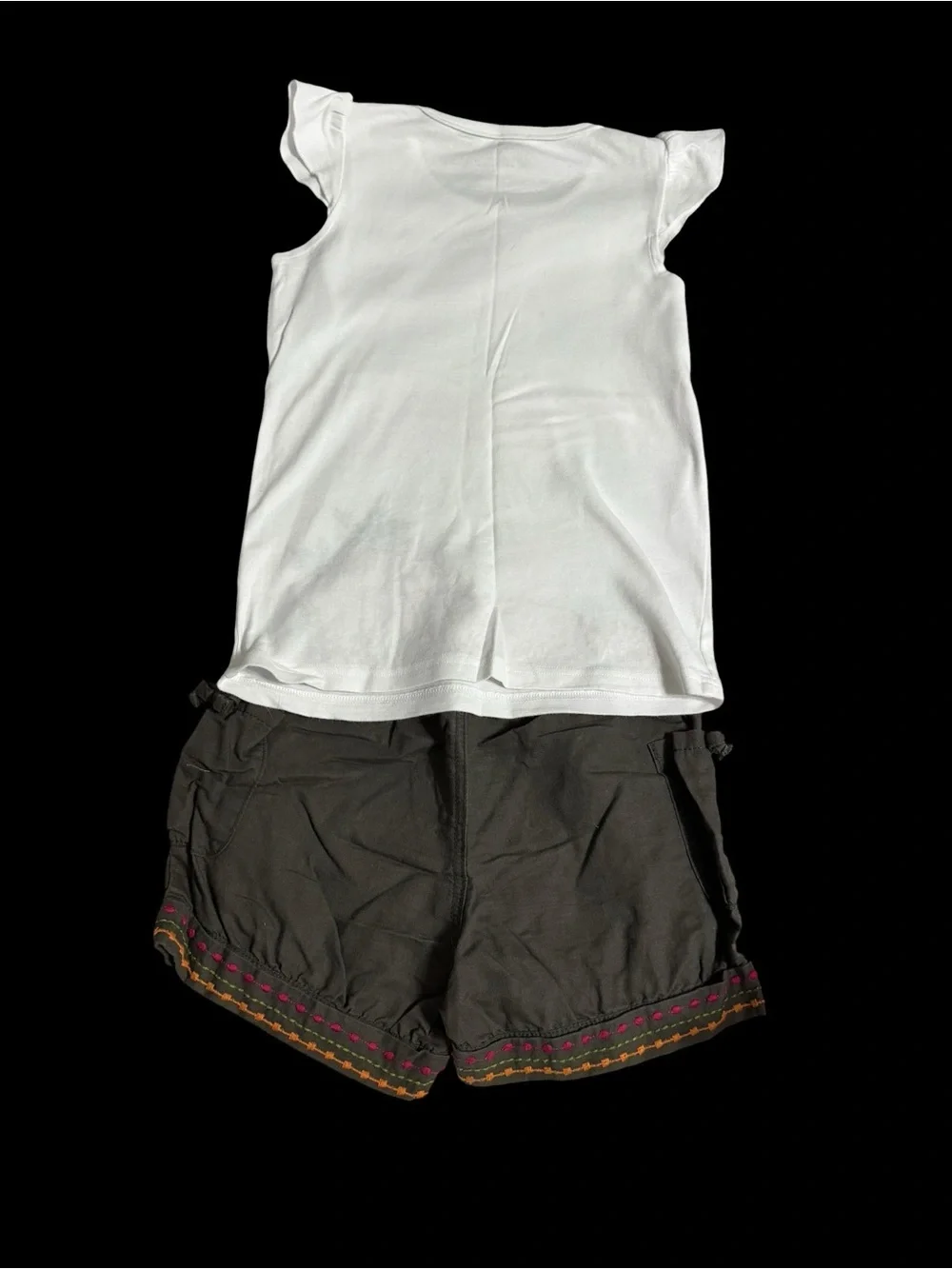 Gymboree White & Pink Elephant Two-Piece  Set